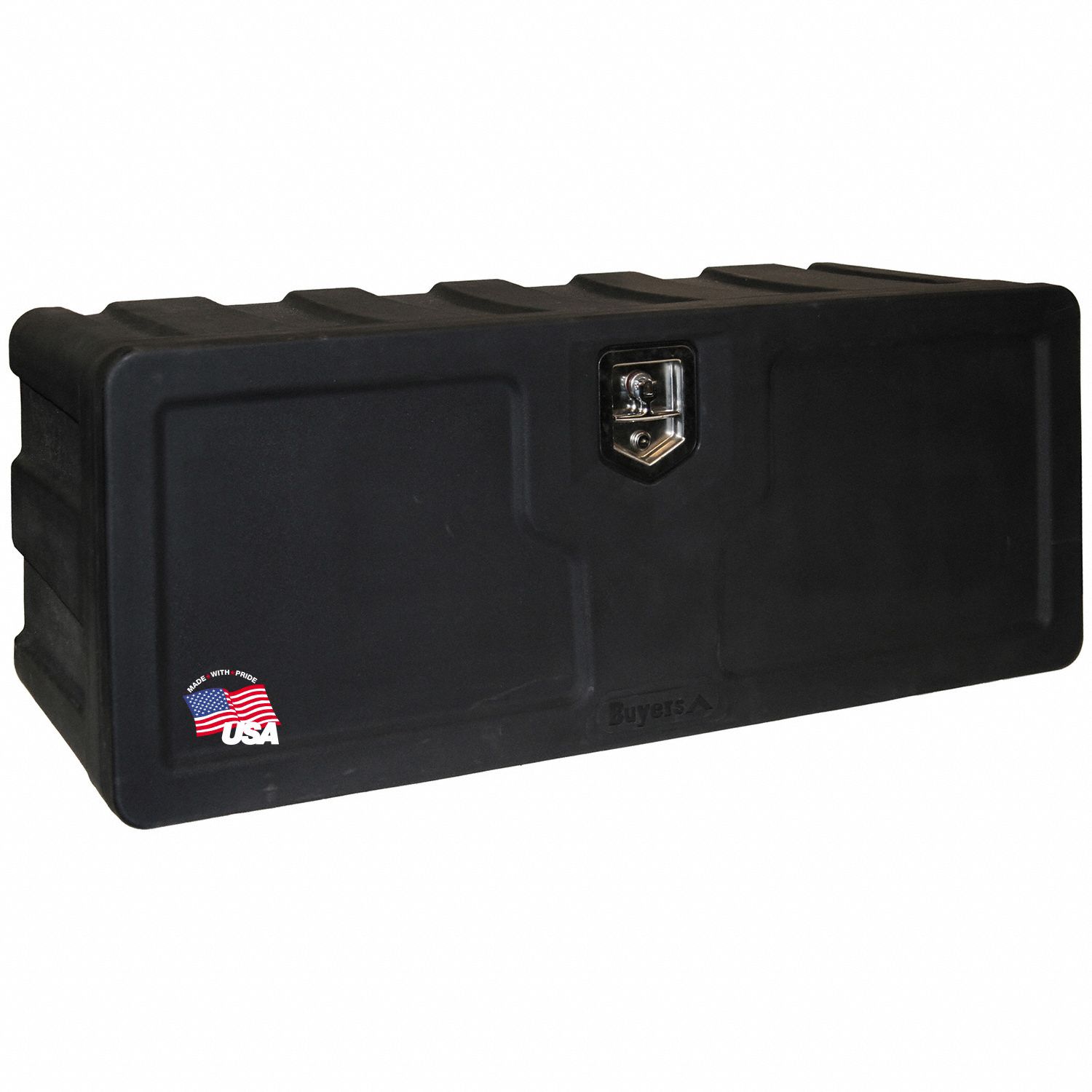 Underbody: Underbody Truck Box, Single Drop-Down Door Door, 18 in Overall Dp, Black