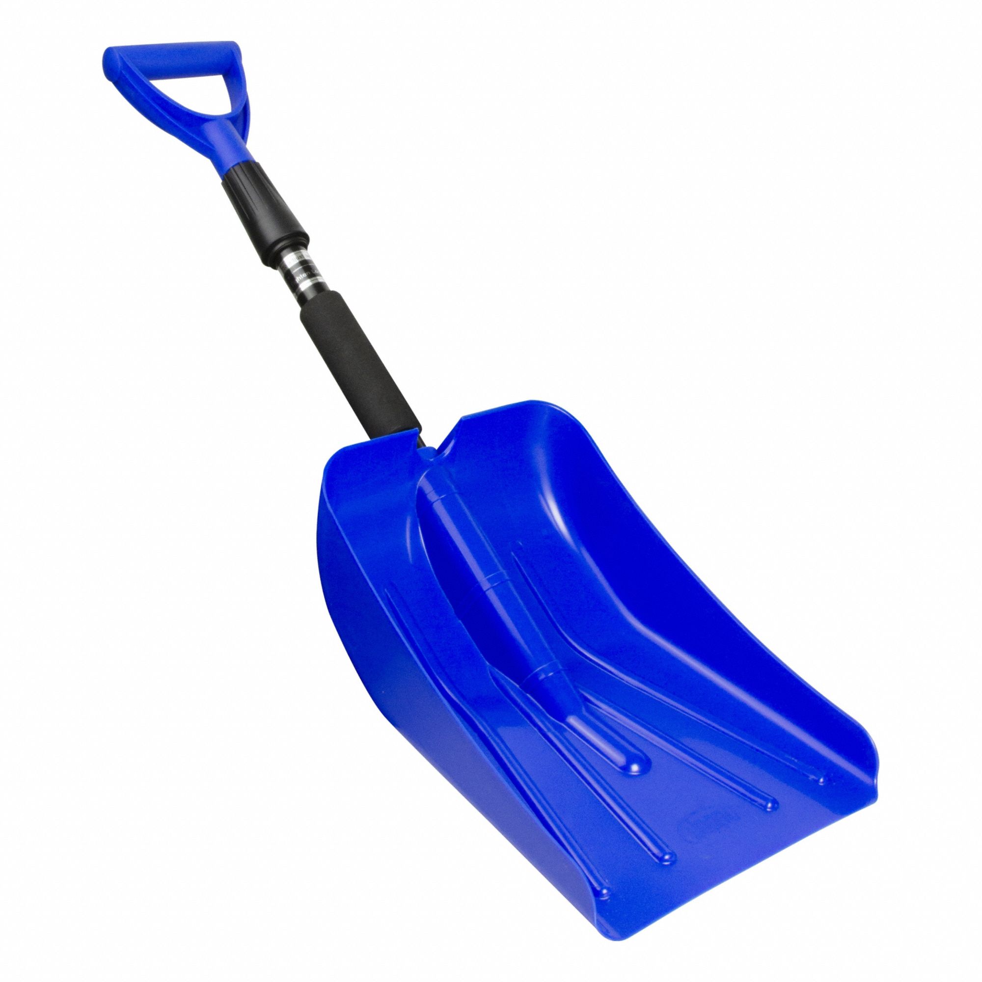SNOW SHOVEL, PLASTIC, 13 3/4 IN BLADE L, 8 1/2 IN BLADE W, 12 GAUGE