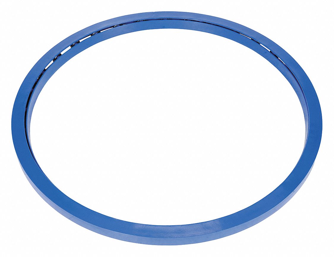 MANUAL CAROUSEL, BLUE, STEEL, POWDER COATED FINISH, 40 IN DIAMETER, 6000 LB CAPACITY