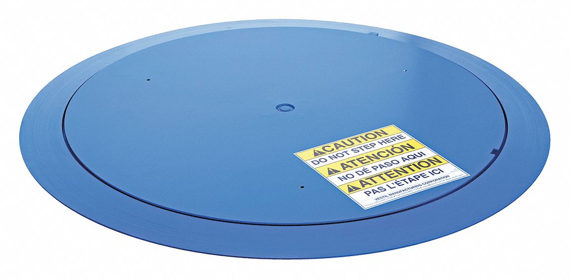 TURNTABLE PALLET, BLUE, STEEL, PAINTED FINISH, 54 IN DIA