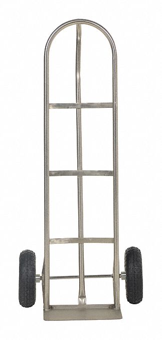 CONVERTIBLE HAND TRUCK, GREY, 21 IN W X 52 IN H, P-SHAPED HANDLE