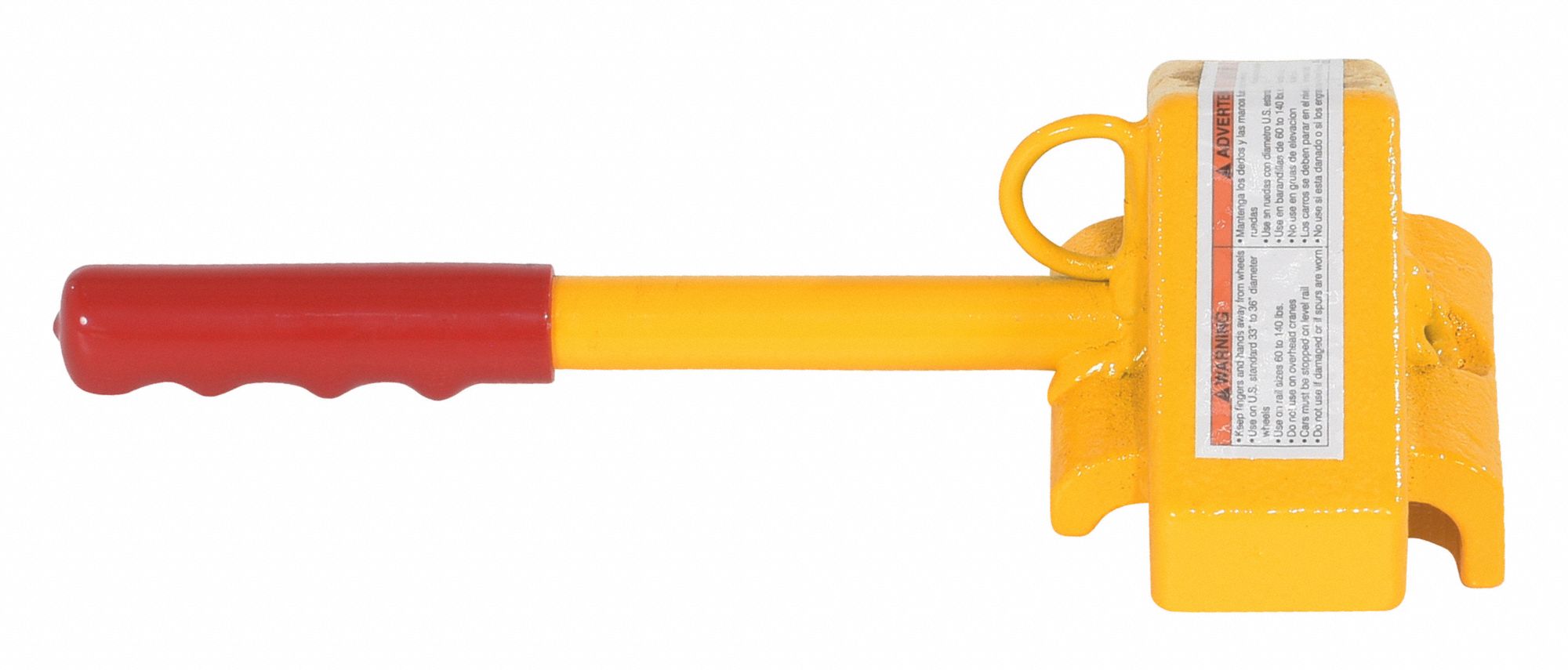 UNIVERSAL STEEL RAIL CHOCK, YELLOW, STEEL
