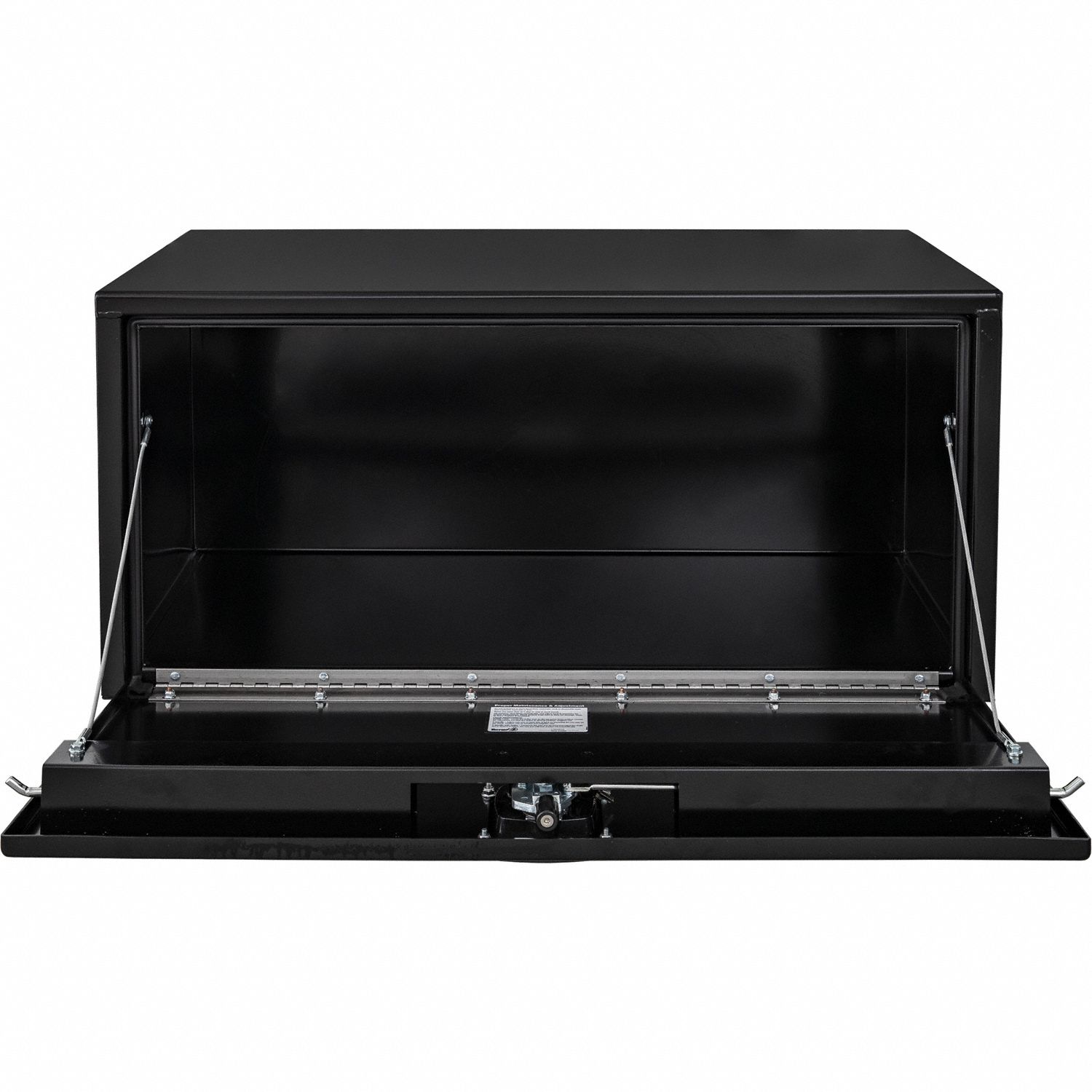 Underbody Truck Box: Underbody Truck Box, Single Drop-Down Door Door, Black, Steel