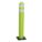 DÉLINÉATEUR DE POTEAU-GUIDE, MUTCD, PERMANENT, LIME HAUTE VISIBILITÉ, 42PO, PLAT, ARGENT