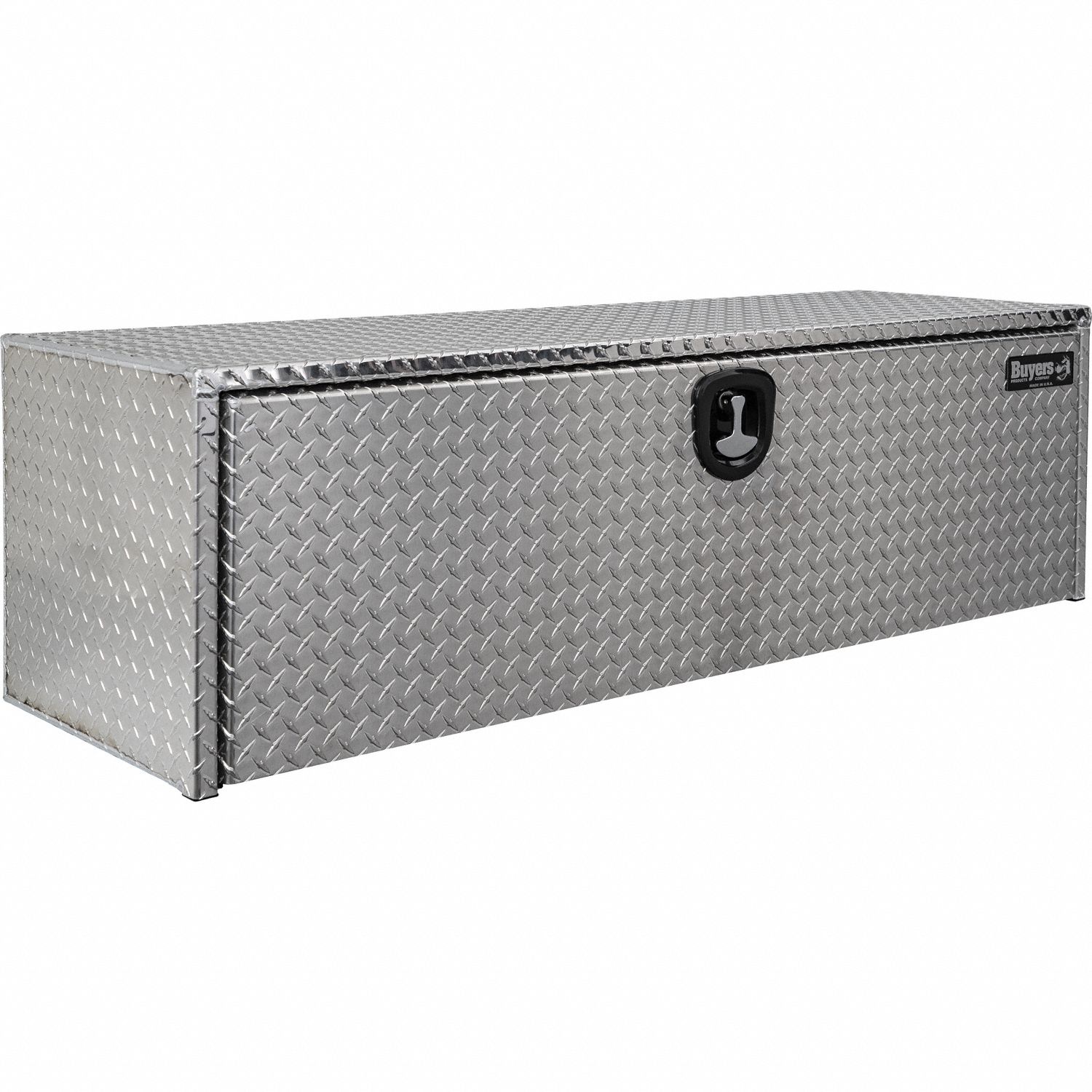 Underbody: Underbody Truck Box, Single Drop-Down Door Door, 18 in Overall Dp, Silver