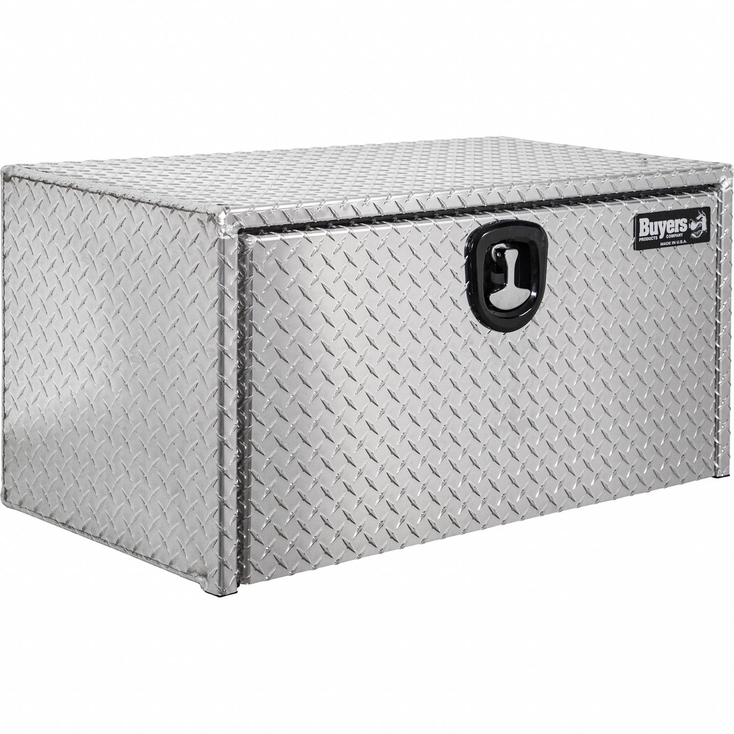 Underbody: Underbody Truck Box, Single Drop-Down Door Door, 18 in Overall Dp, Silver