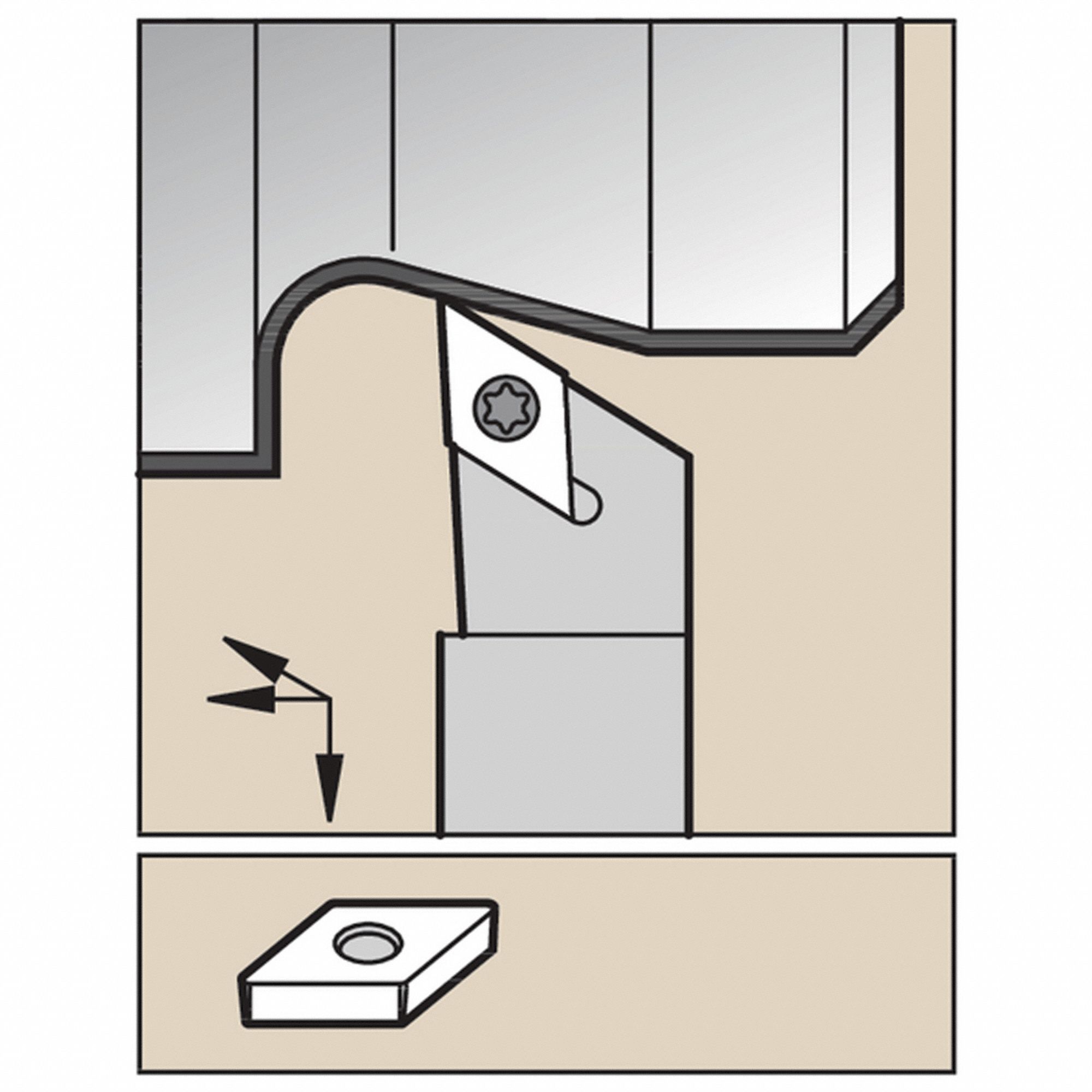 Indexable Toolholder, SDJC, 