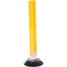 SURFACE MOUNT FLEXIBLE STAKE, YELLOW, POLYCARBONATE, 24 X 8 IN, 2 LBS