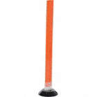 SURFACE MOUNT FLEXIBLE STAKE, ORANGE, POLYCARBONATE, 36 X 8 IN, 3 LBS