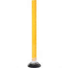 SURFACE MOUNT FLEXIBLE STAKE, YELLOW, POLYCARBONATE, 36 X 8 IN, 3 LBS