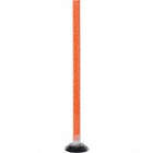 SURFACE MOUNT FLEXIBLE STAKE, ORANGE, POLYCARBONATE, 48 X 8 IN, 3 LBS