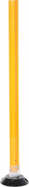 SURFACE MOUNT FLEXIBLE STAKE, YELLOW, POLYCARBONATE, 48 X 8 IN, 3 LBS
