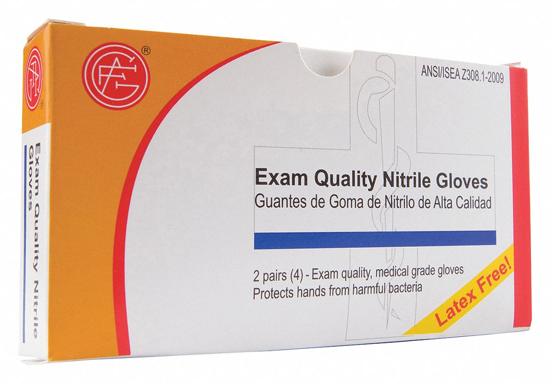 DISPOSABLE GLOVES, WHITE, UNIVERSAL, SYNTHETIC COHESIVE ELASTOMER, NITRILE, 4 PK