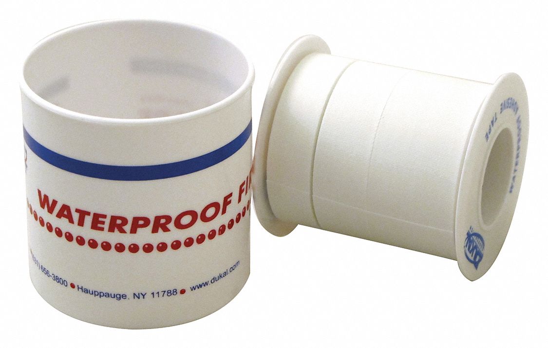 White, Waterproof, First Aid Tape 482X0899991360 Grainger