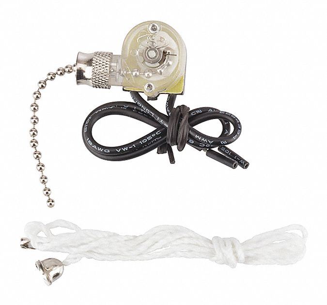 Pull Chain Switch With Cord Nickel