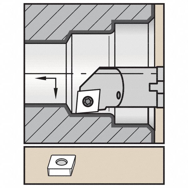 Indexable Boring Bar, 0.9300", HSS