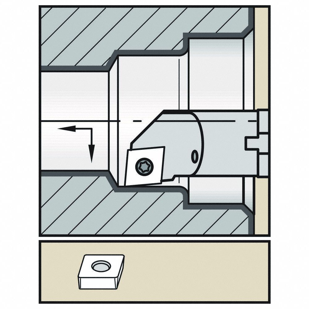 Indexable Boring Bar, 1.2000", HSS