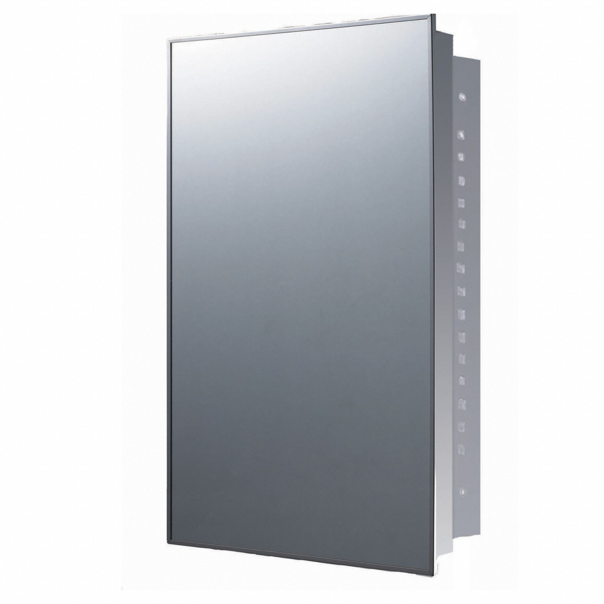 Medicine Cabinet: Rectangular, 24 in x 18 in x 4 3/4 in, Glass, Rust Resistant