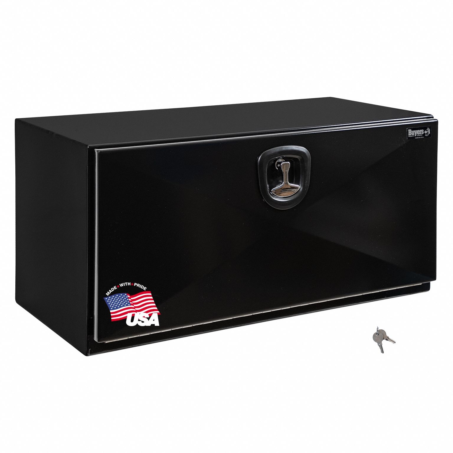 Underbody: Underbody Truck Box, Single Drop-Down Door Door, 18 in Overall Dp, Black