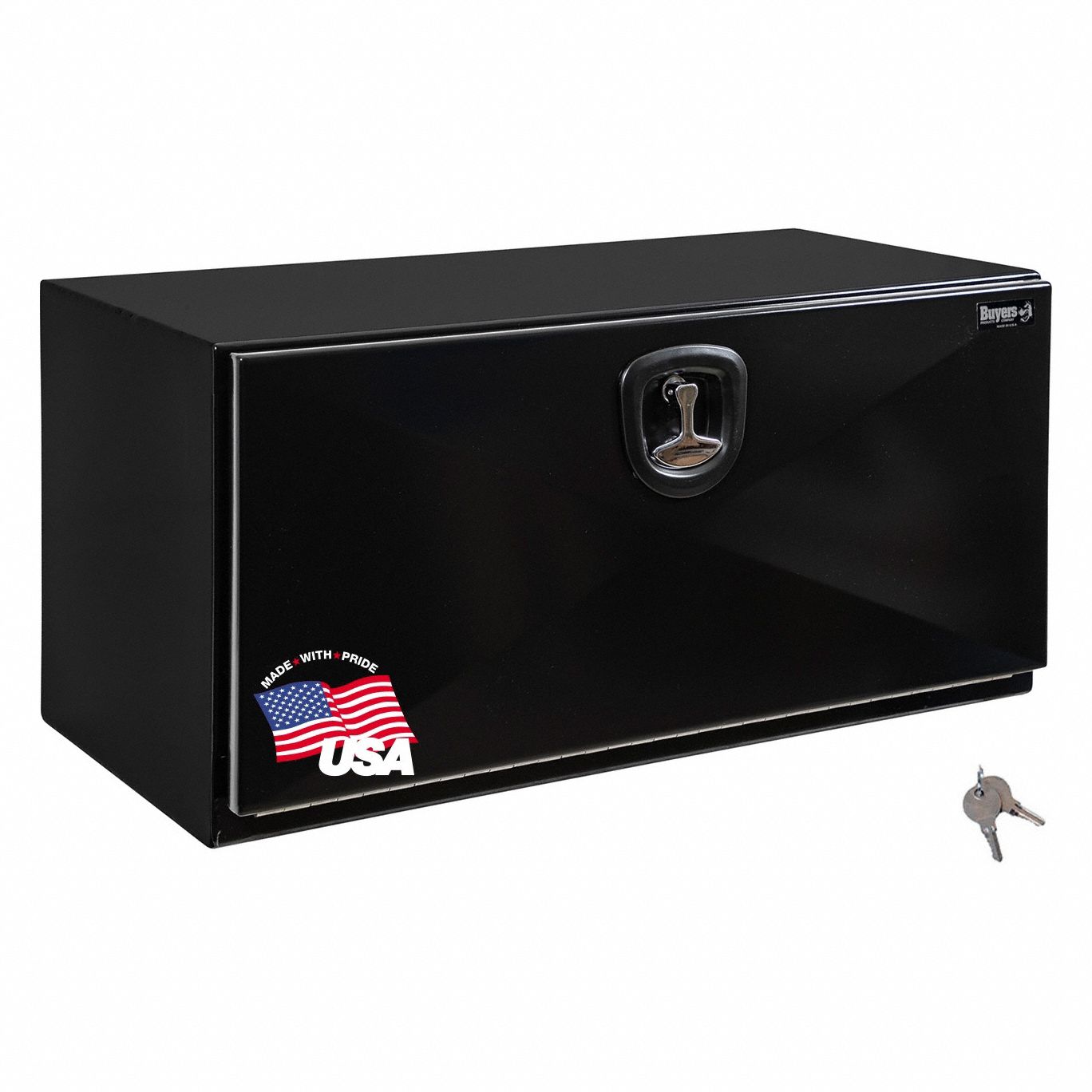 Underbody: Underbody Truck Box, Single Drop-Down Door Door, 24 in Overall Dp, Black