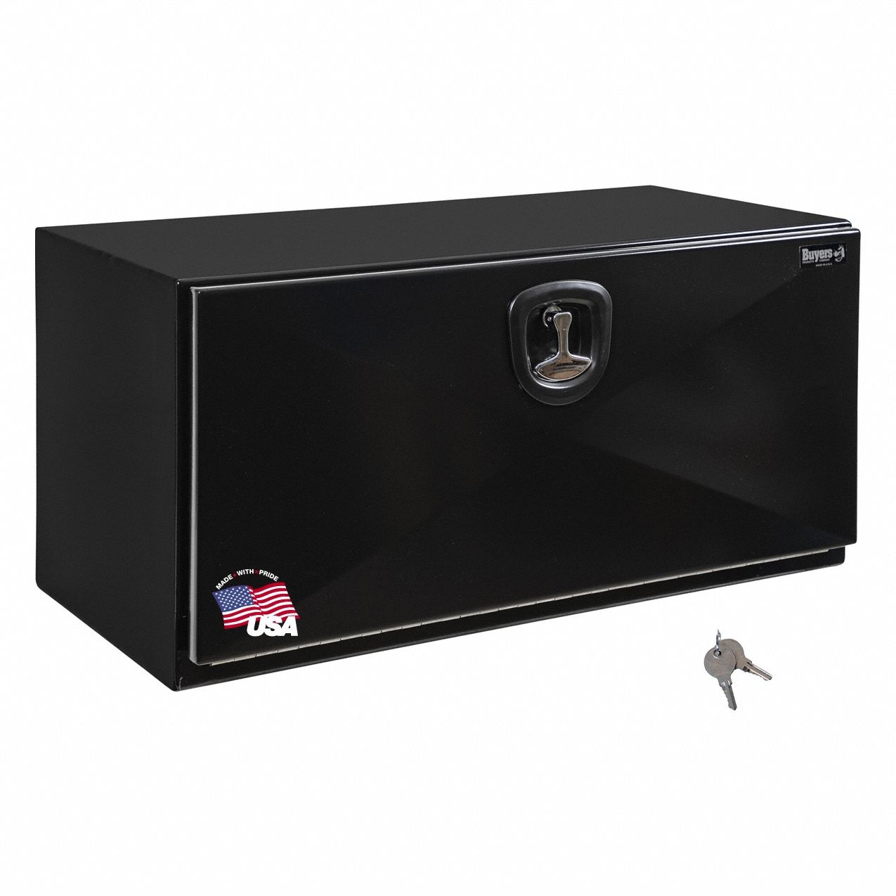 Underbody: Underbody Truck Box, Single Drop-Down Door Door, 24 in Overall Dp, Black