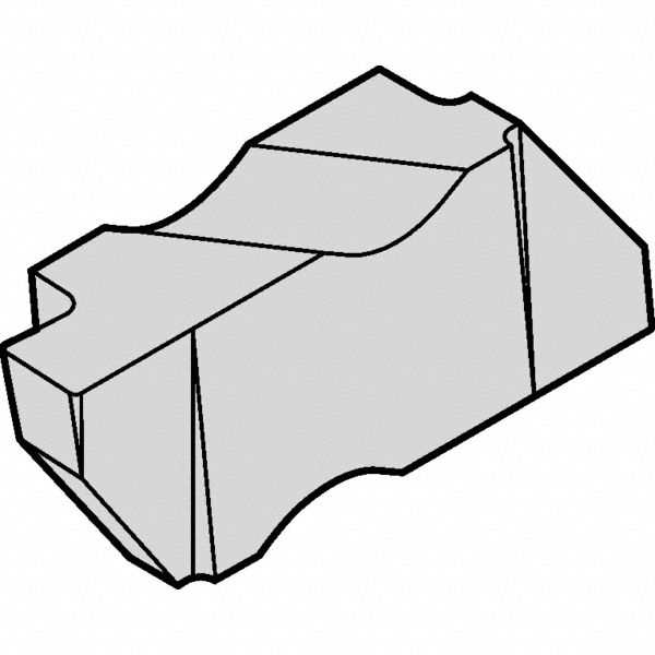 Parting and Grooving Insert: 3 Insert Size, Right Hand, 3 Seat Size, 1/8 in Max. Grooving Wd