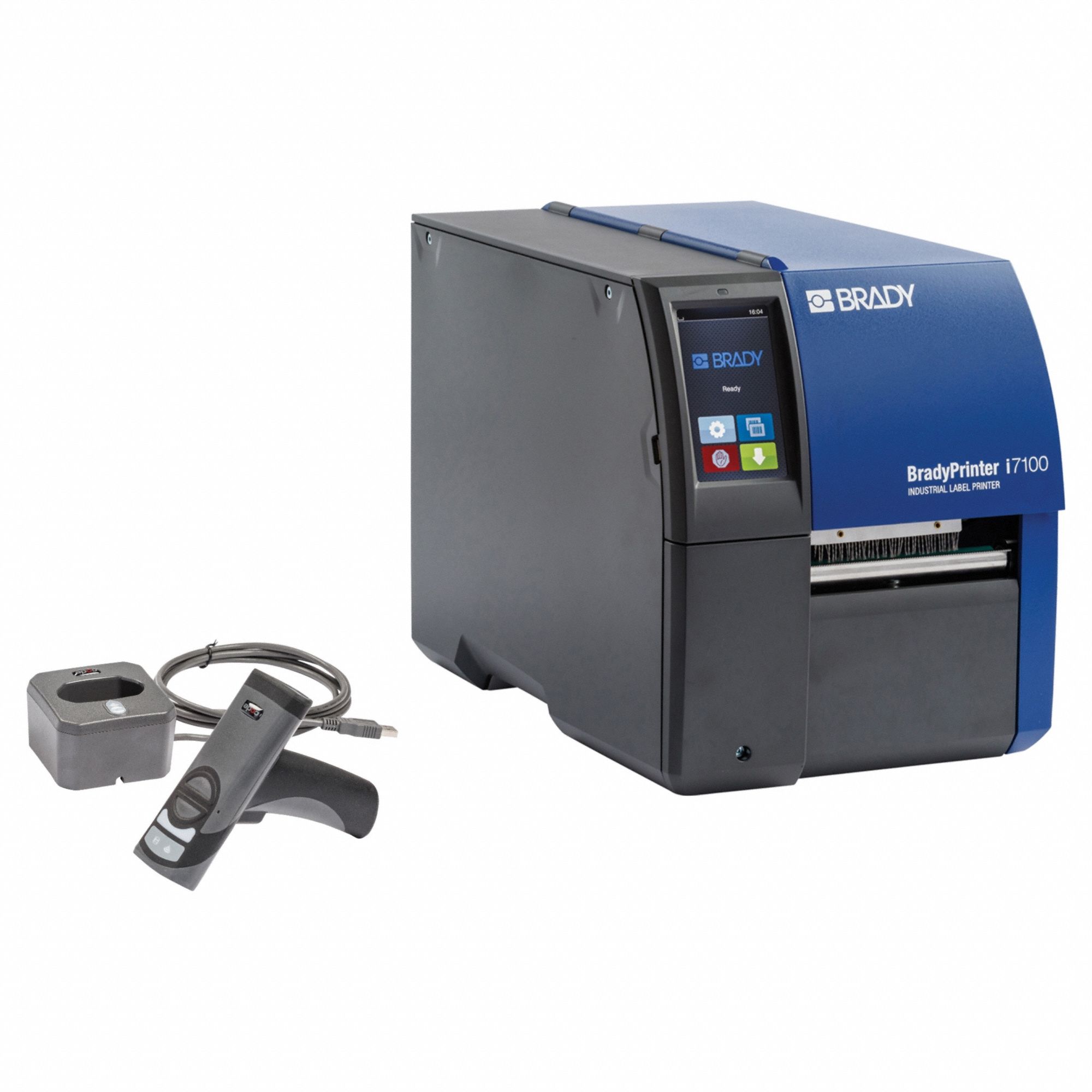 Desktop Printer: Cable and Wire Labeling, PC Connected, Single Color, 4 3/8 in Max. Label Wd