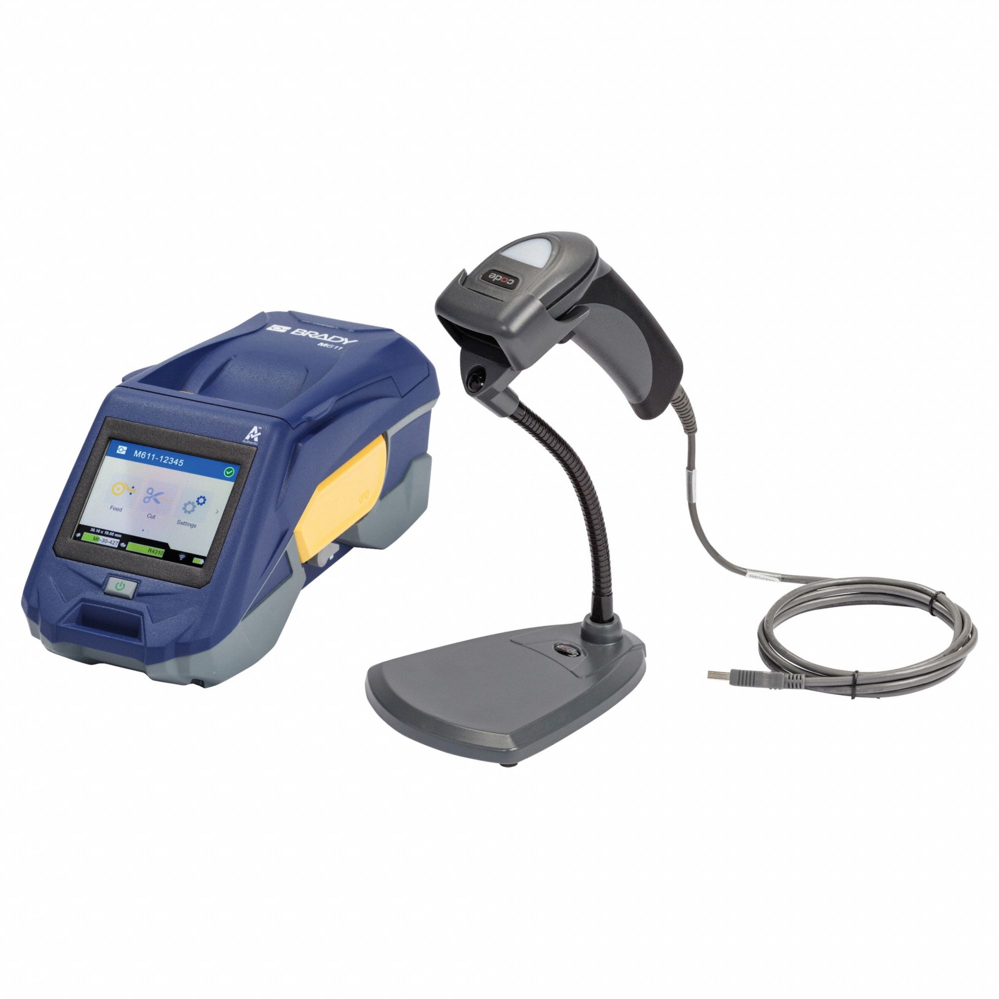 Portable Printer: Cable and Wire Labeling, Bluetooth Connected, 2", 300 dpi Printhead Resolution