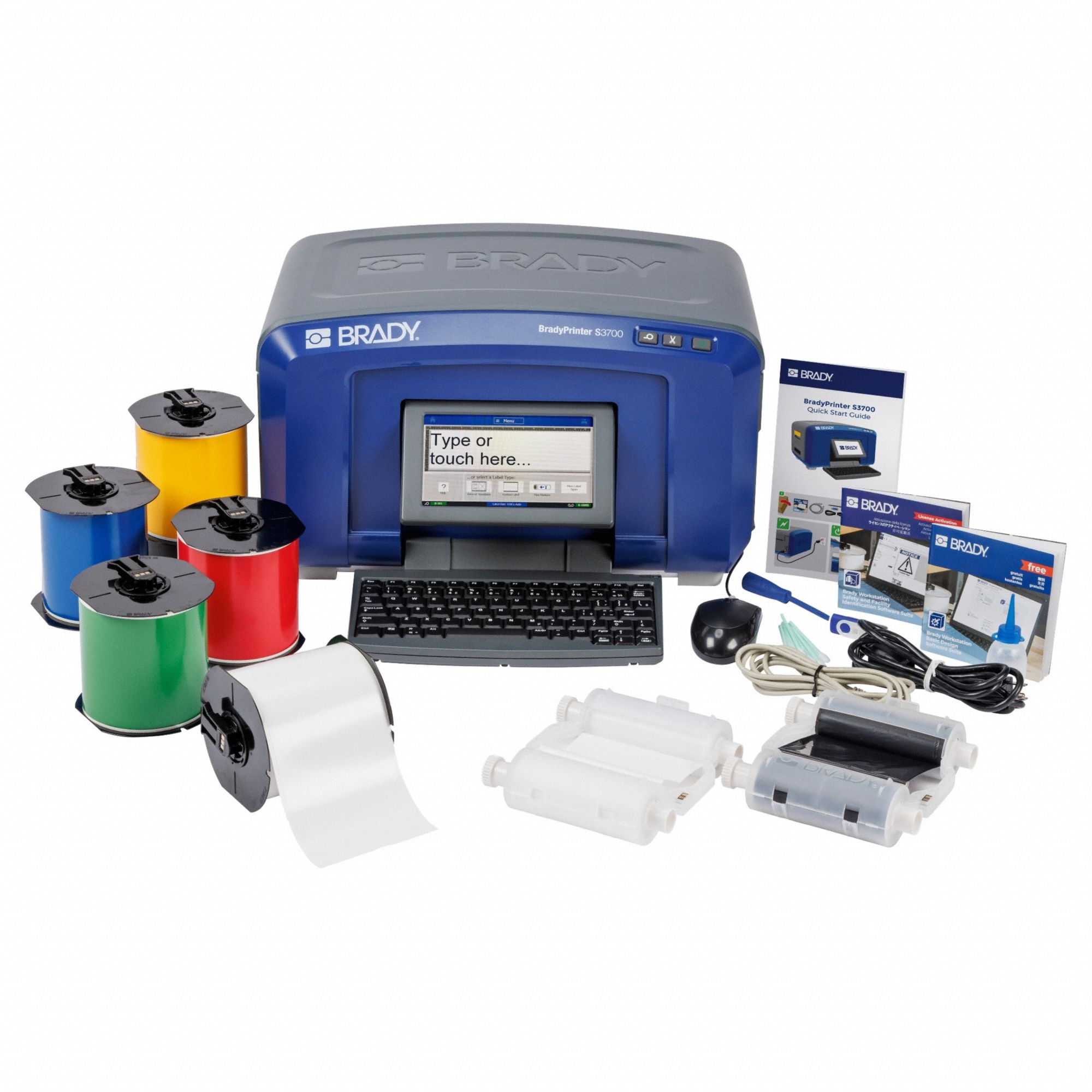 Desktop Printer: Facility Safety Identification, Mobile Device Connected/PC Connected/Standalone