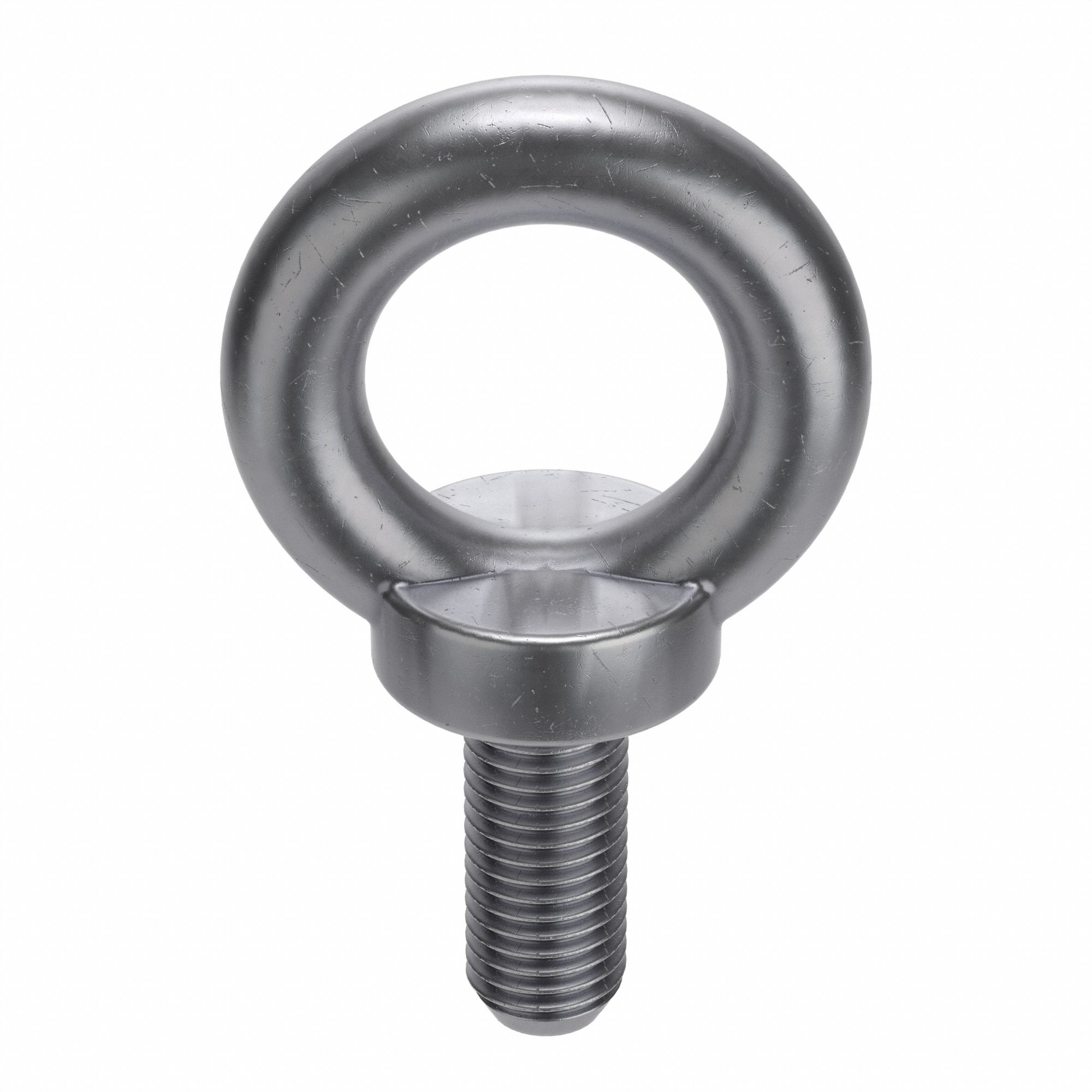 Machinery Eye Bolt: With Shoulder, Steel, Plain, M16x2.00 Thread Size, 27 mm Thread Lg, 10 PK