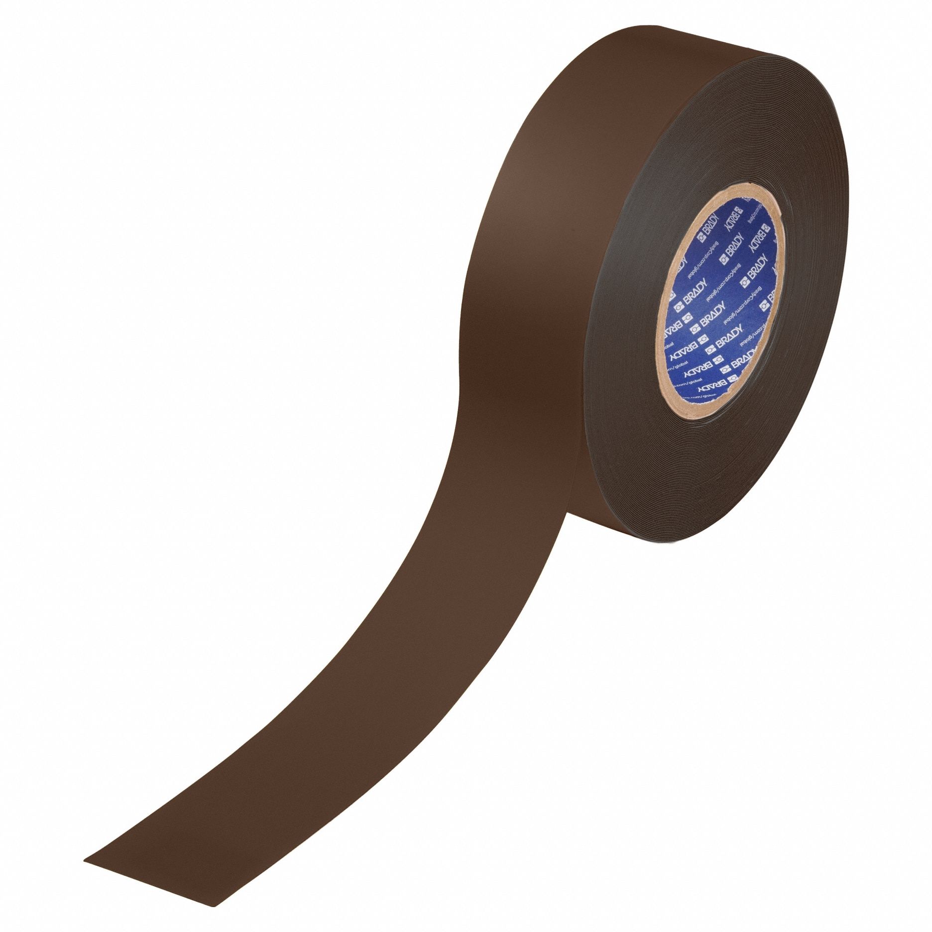 Floor Marking Tape: Solid, Brown, 2 in x 100 ft, 22 mil Tape Thick, Brady® ToughStripe® Max