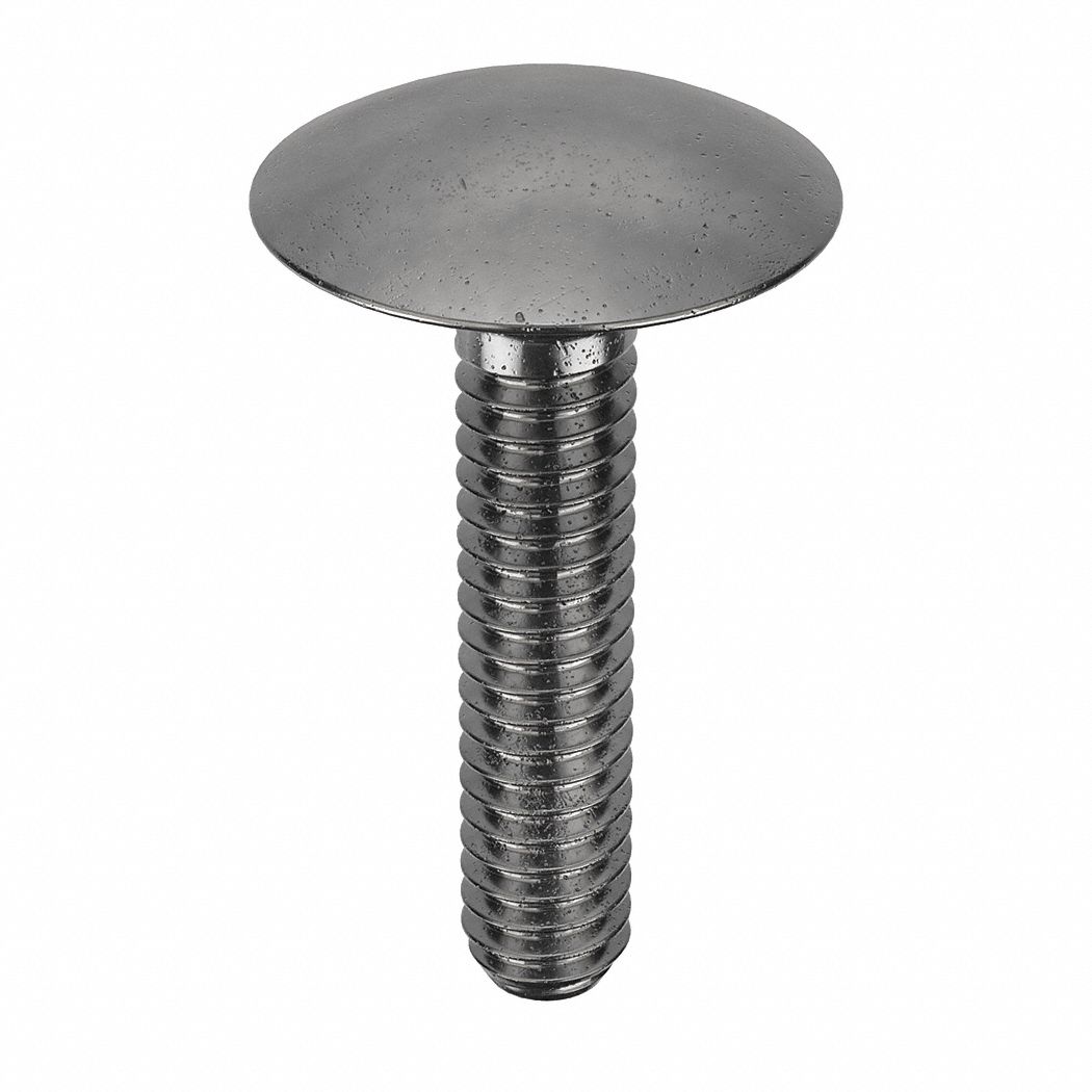 STEP BOLT, SQUARE, STEEL, A307A, BLACK OXIDE, ⅜