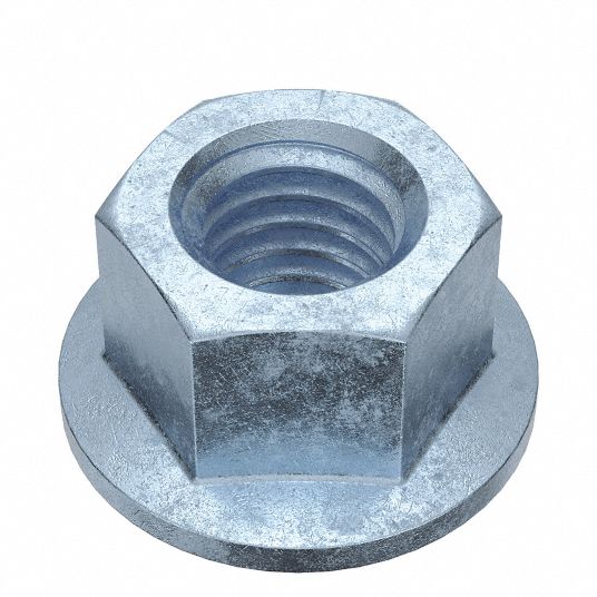 Lock Nut: Serrated, 3/8