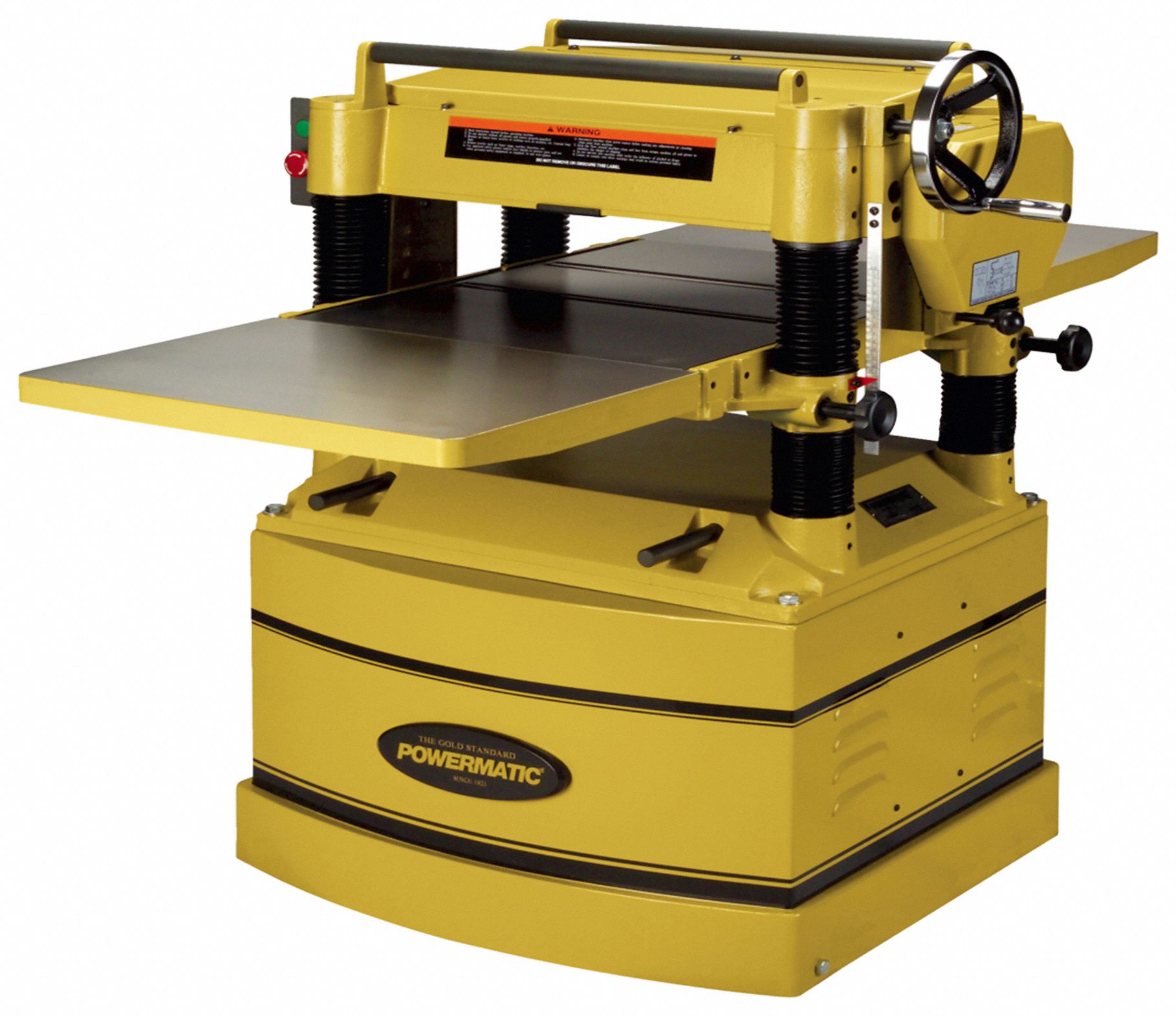 Stationary Planer: 230V, Three-Phase, 14 A_7 A, 5 hp, 20 in Max. Wd, 8 in Max. Ht