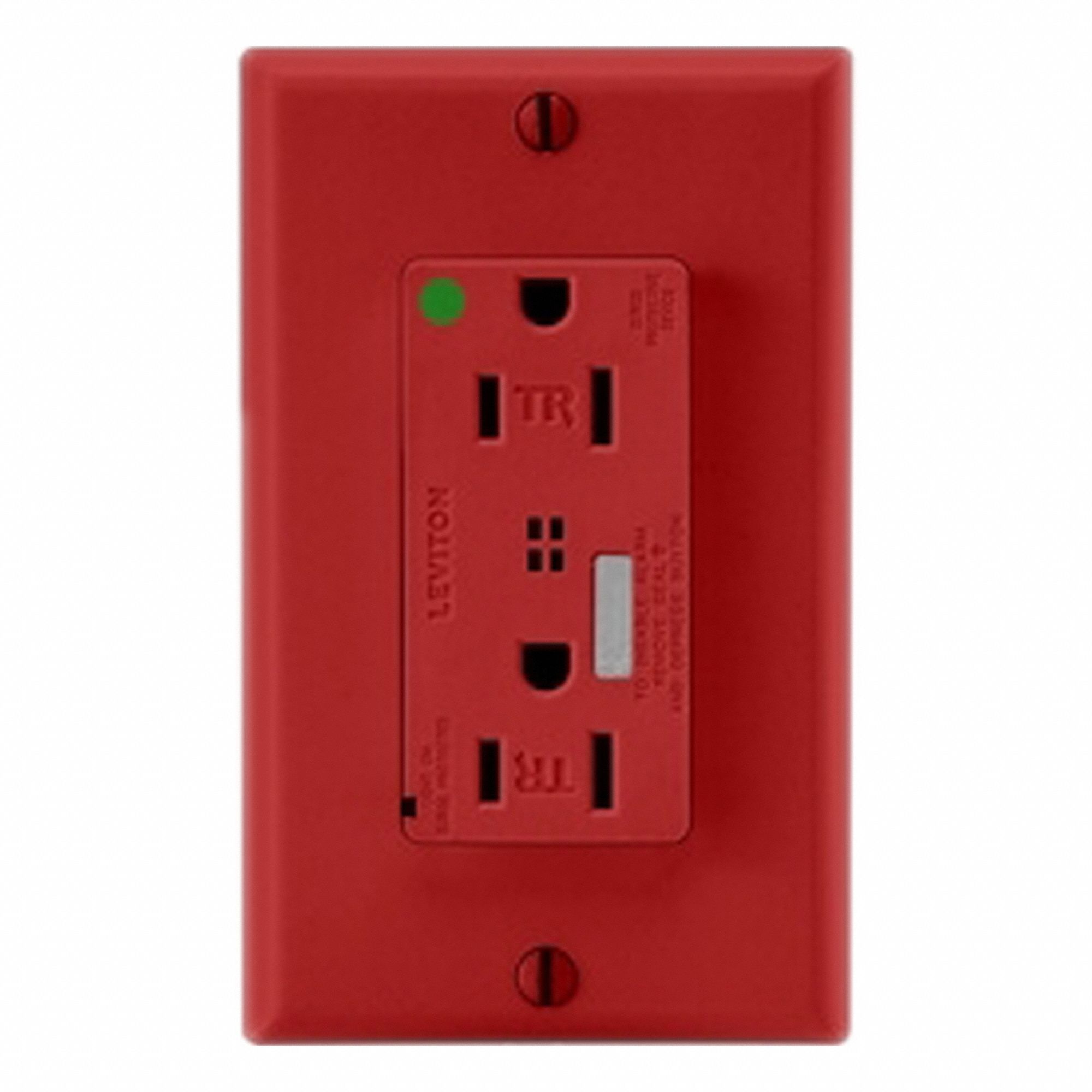 Decora Plus Surge Outlet HG/TR 15A Red