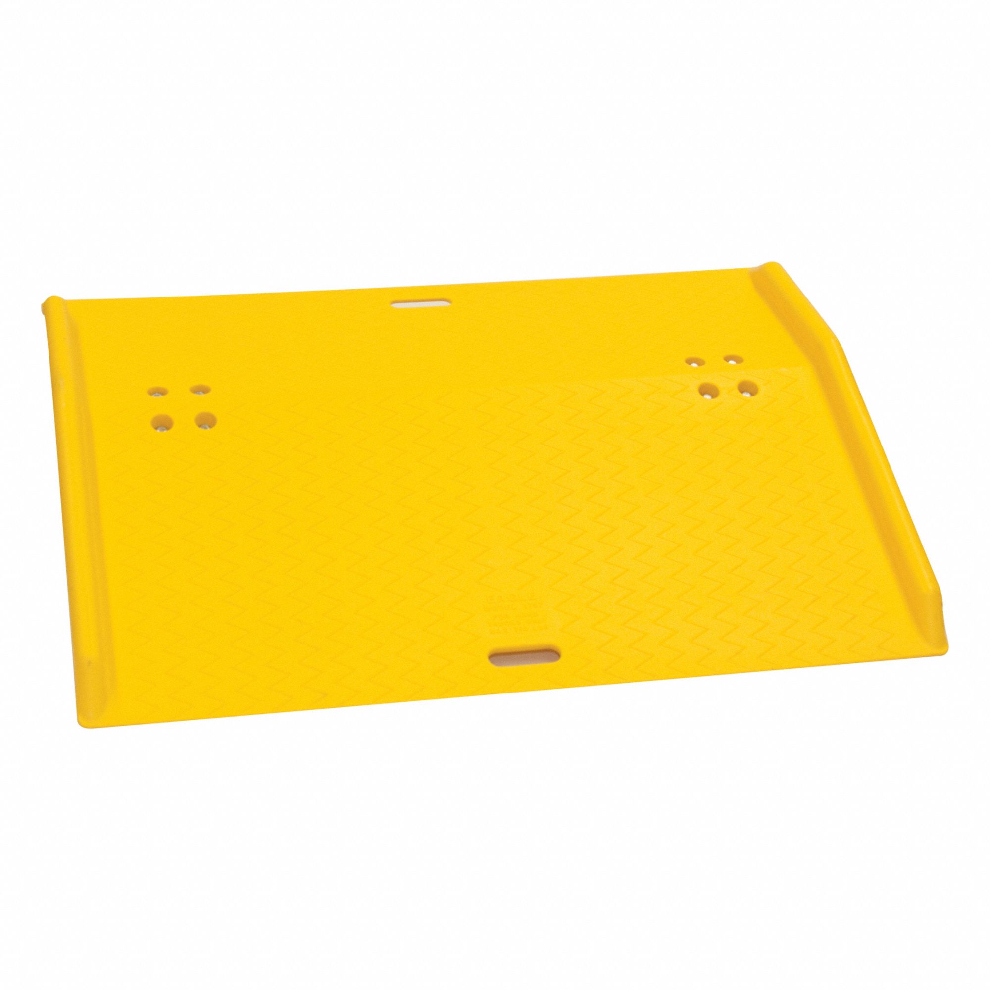 DOCK PLATE, 750 LB LOAD CAPACITY, 36 IN OVERALL L, 48 IN OVERALL W, RAISED SURFACE, 5½ IN THICK