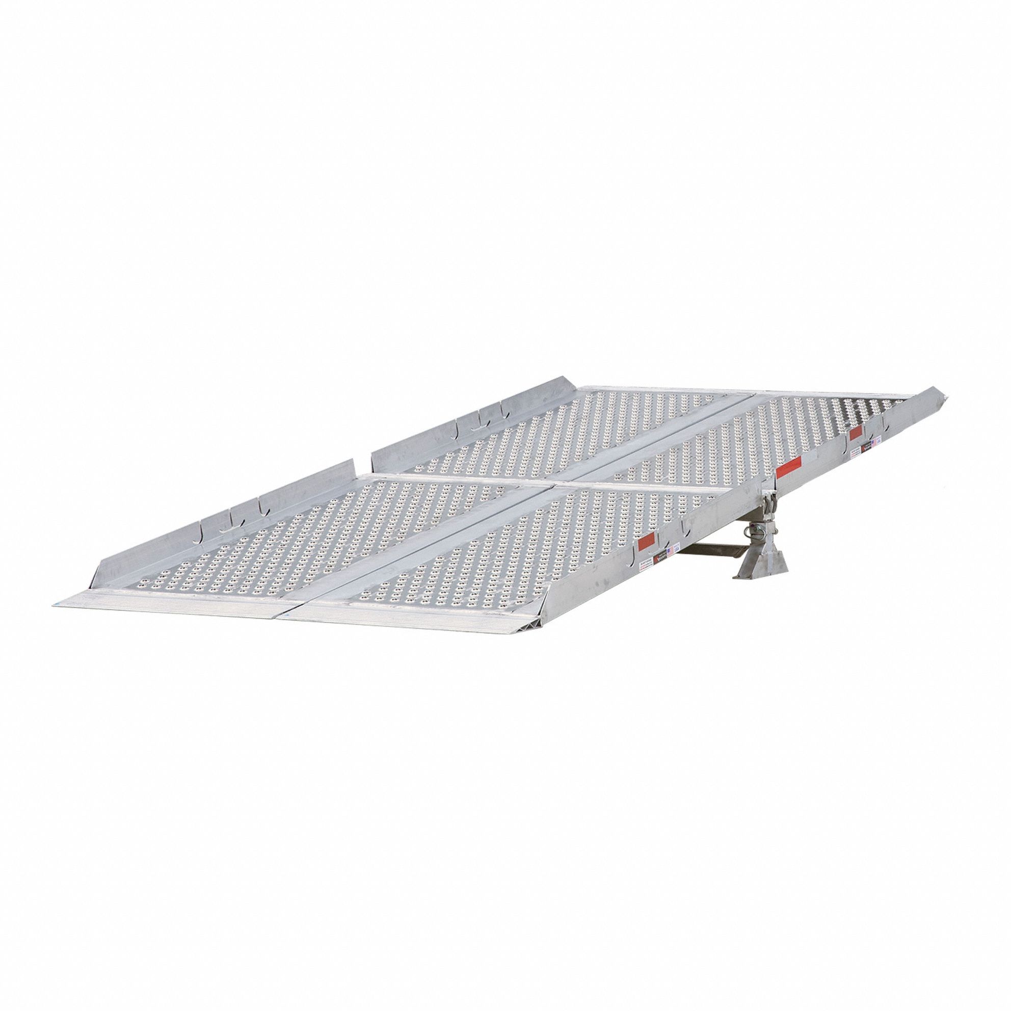 Yard Ramp System, 270 in L, Gray, Aluminum