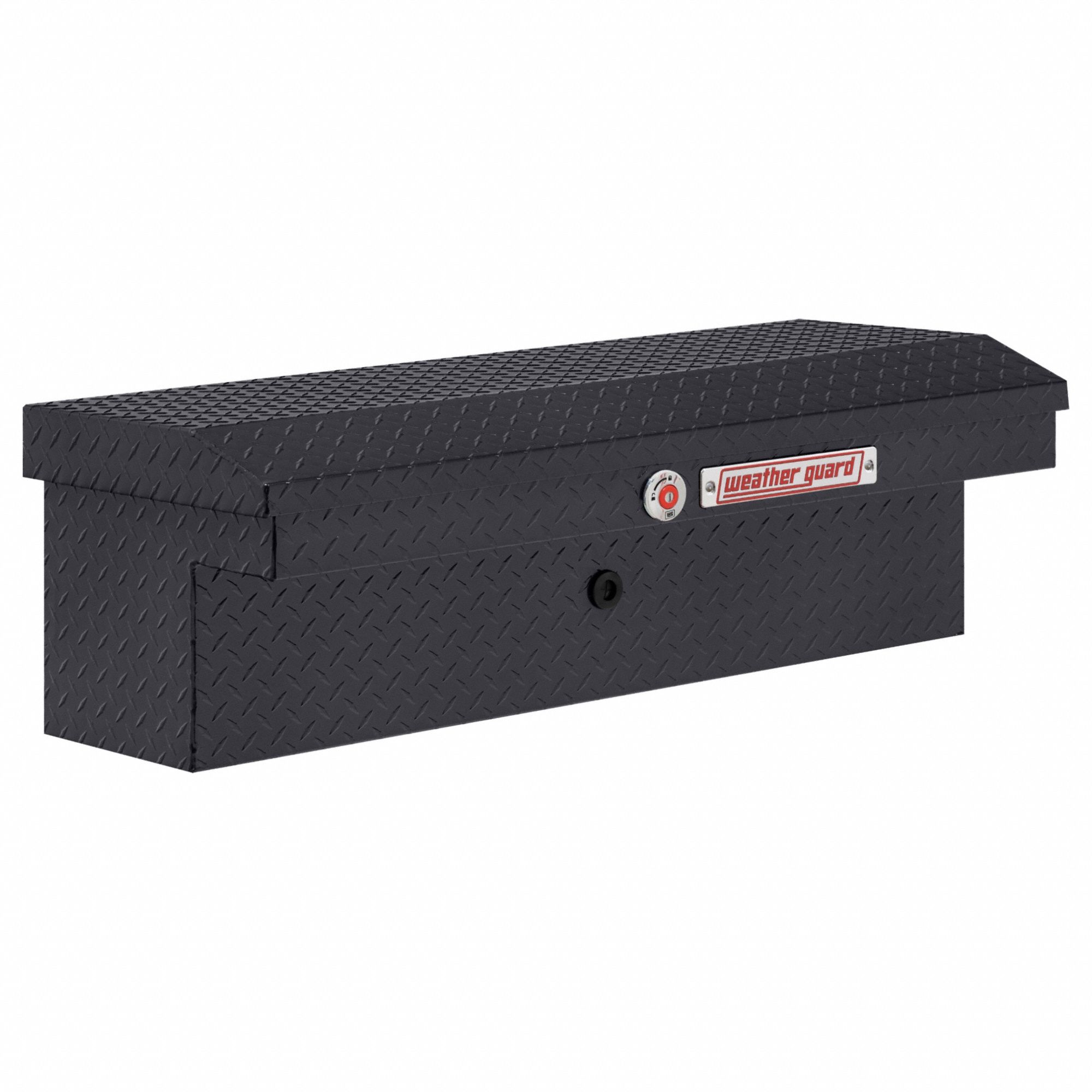Side-Mount Truck Box: Side-Mount Truck Box, Aluminum, 13 in Overall Ht, Gray, Non-Adj