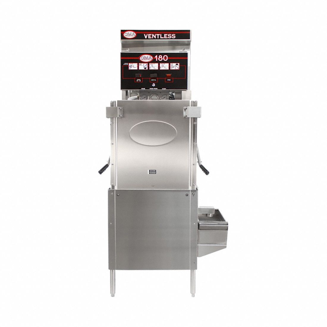 Upright Dishwasher: 0.89 gal Water Usage, 17 1/2 in Dish Clearance - Max