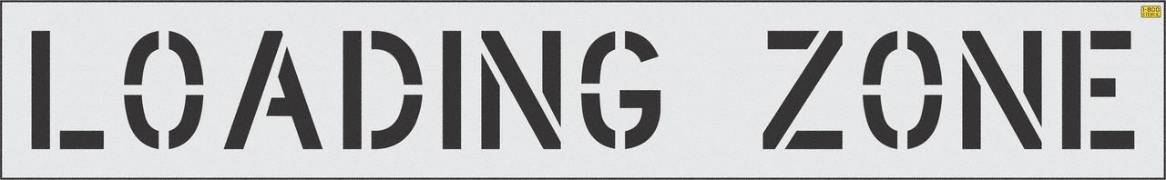Loading Zone, 0.062 in Thick, Individual Stencil - 902WL5|4062-012 ...