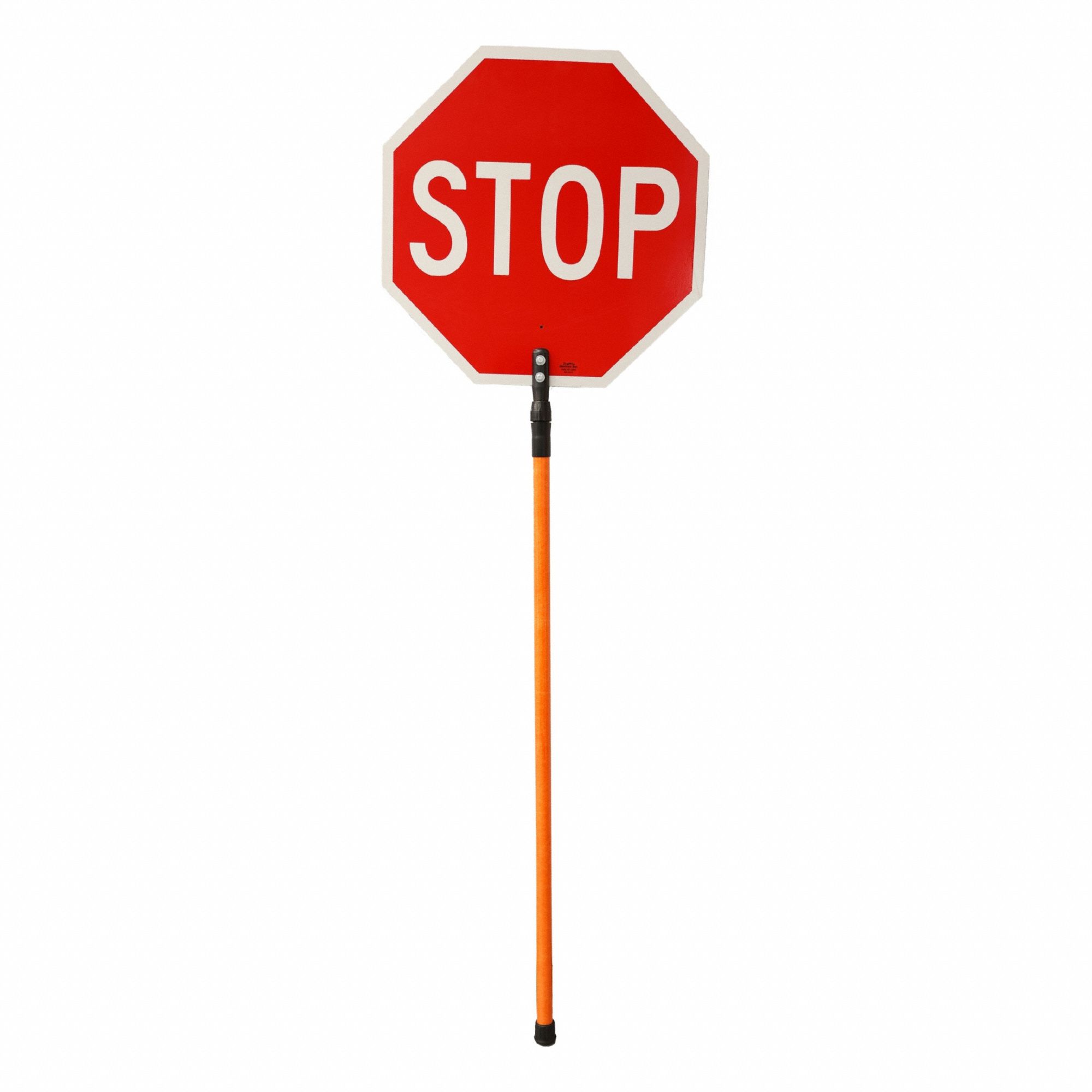 Stop Slow Paddle 24 x 24: Paddle Sign, 10 ft Overall Ht, 24 in Sign Ht