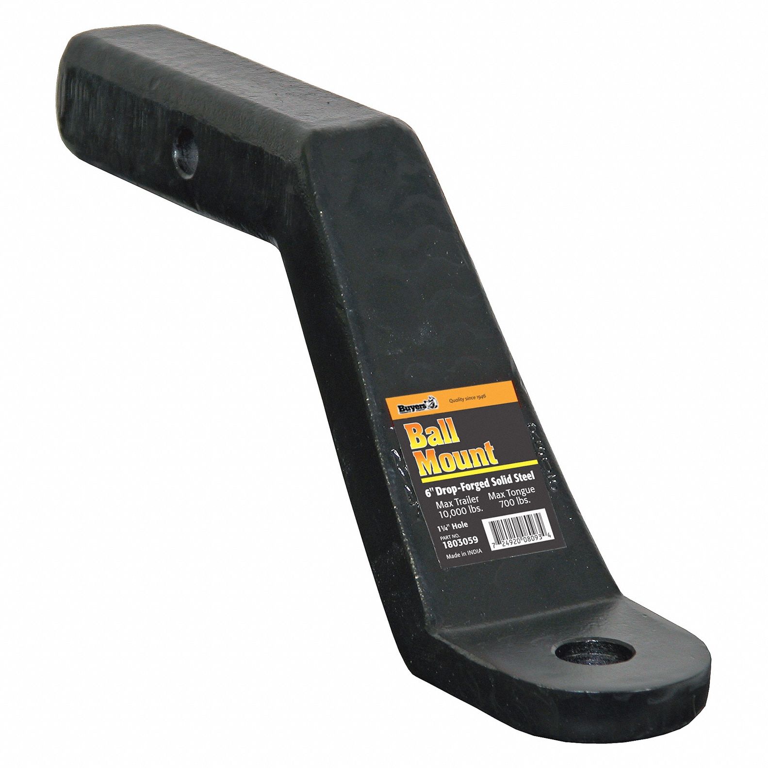 Ball Mount: IV/V, 1 1/4 in Compatible Ball Shank Dia, Ball Mount Ball Mount