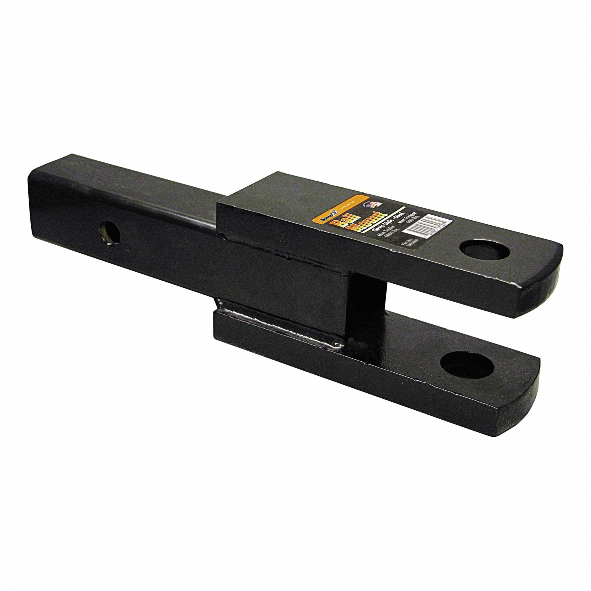 Ball Mount: Class 3, 2 in Compatible Ball Shank Dia, 2 in Ball Dia, Carbon Steel