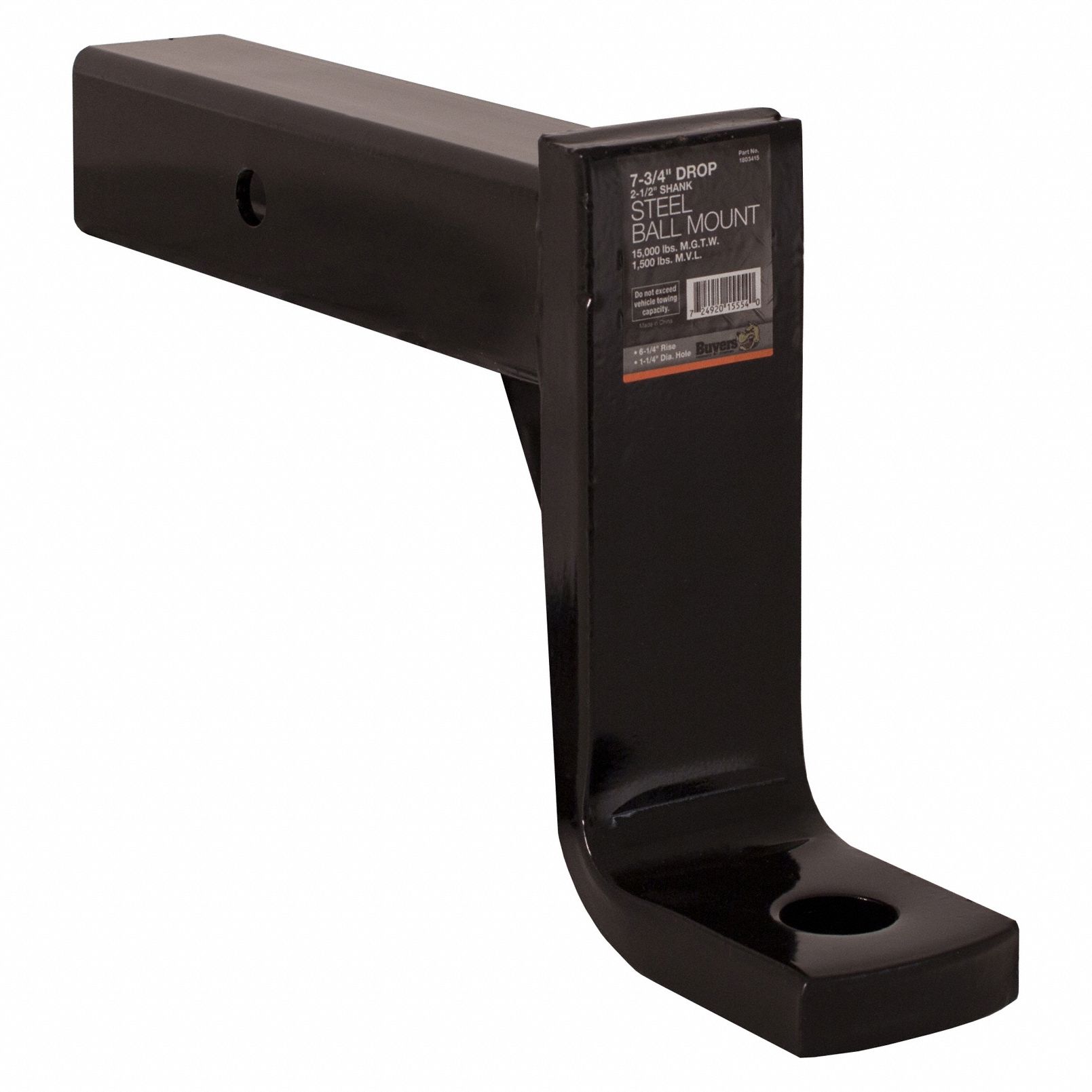 Ball Mount: V, 1 1/4 in Compatible Ball Shank Dia, Ball Mount Ball Mount