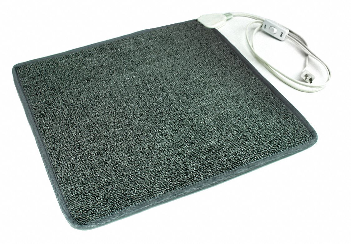 Portable Electric Heated Floor Mat: 60W, 1 Heat Settings
