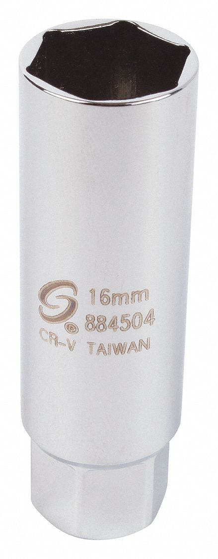 Thin Wall Spark Plug Socket 16mm 3/8 