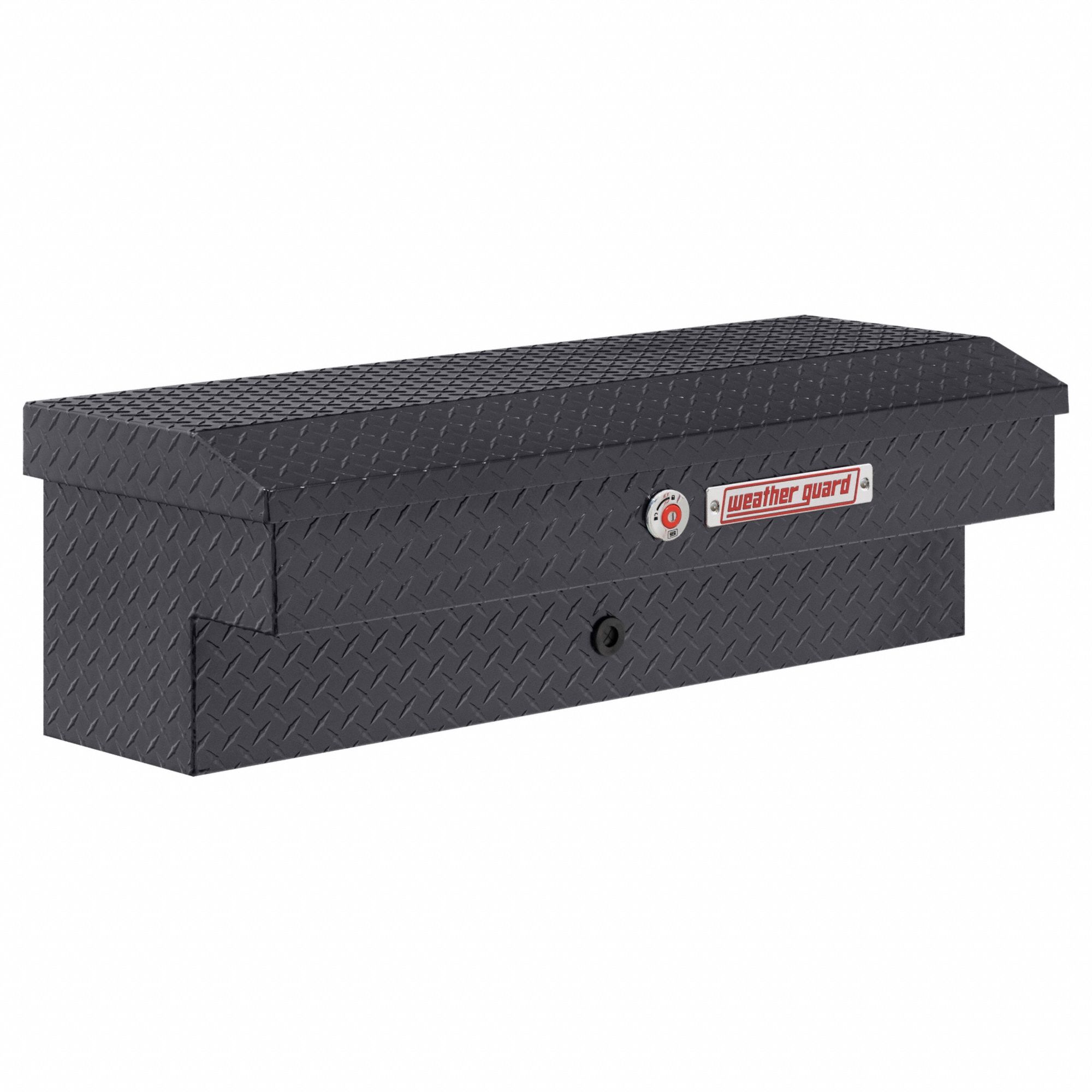 Side-Mount Truck Box: Side-Mount Truck Box, Aluminum, 13 in Overall Ht, Gray, Non-Adj