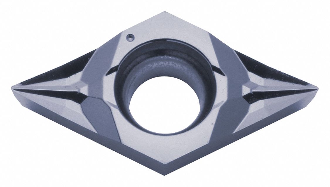 PP-P 4枚 KYOCERA, Neutral, 5/32 in Thick, Diamond Turning Insert - 184YL1