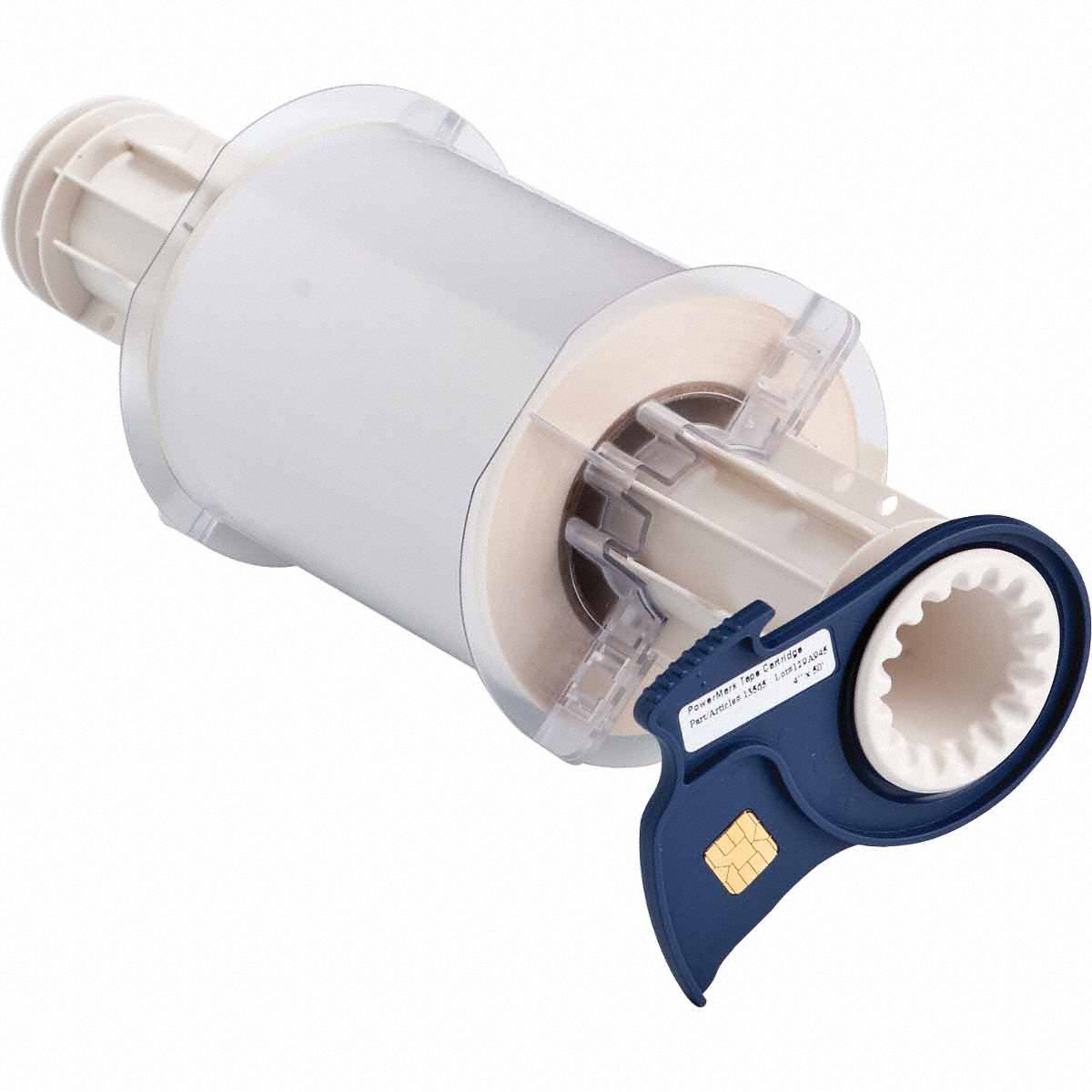 Continuous Label Stock: 4 in x 50 ft, Polyester, Clear (Gloss), Indoor/Outdoor