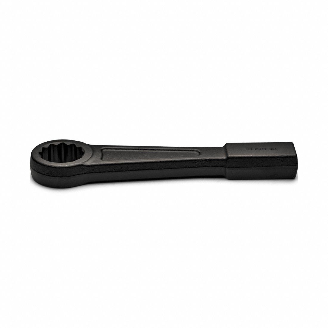 Striking Wrench: Steel, Black, 1 1/16 in Head Size, 9 1/8 in Overall Lg, 0° Head Offset Angle